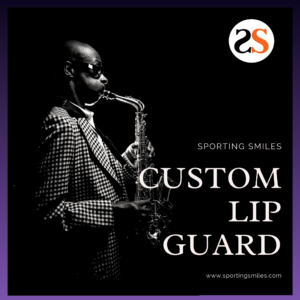 Get a Custom Lip Guard with Sporting Smiles Custom Saxophone lip guard